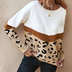 NWT Leopard Sweater